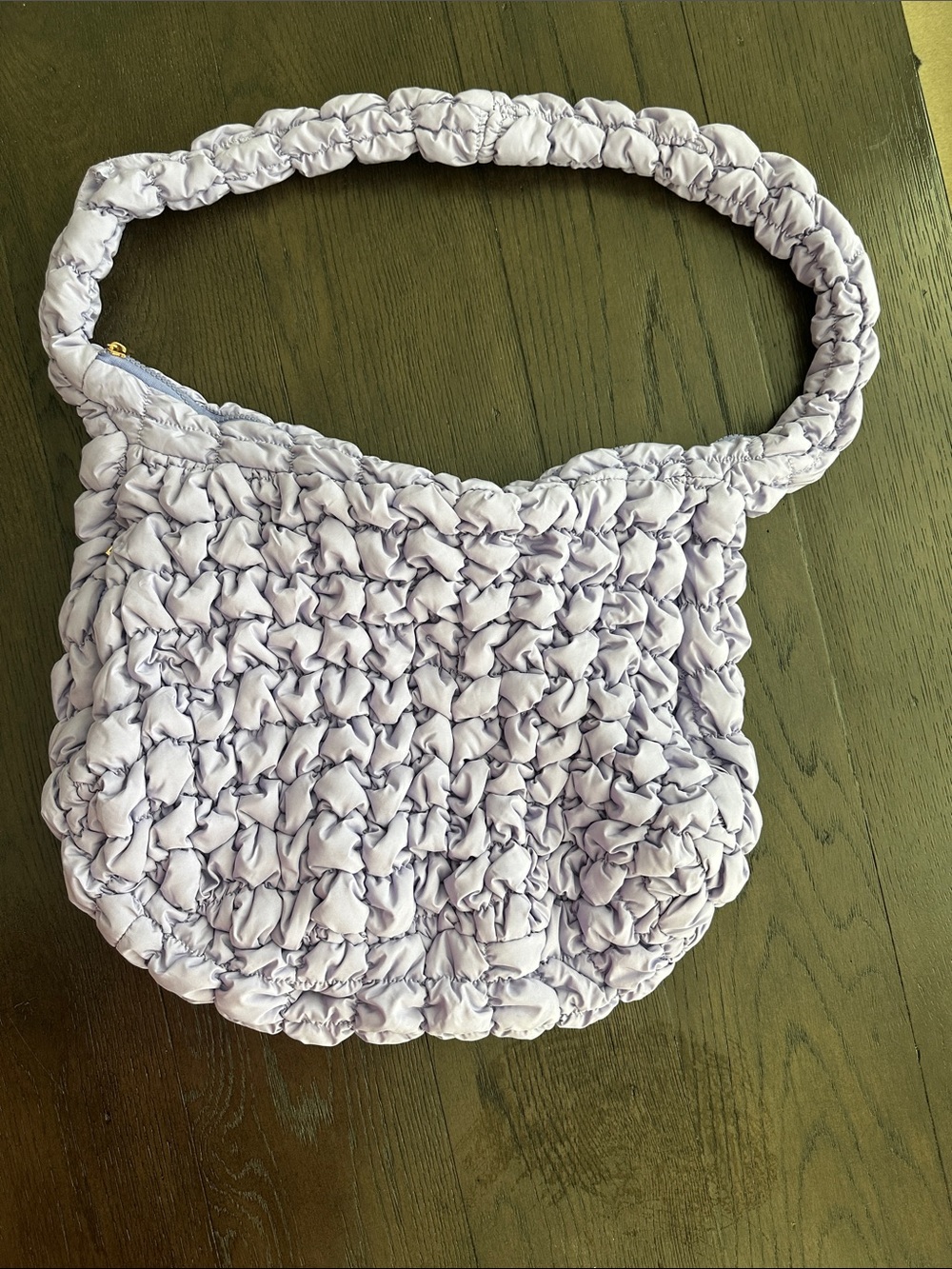 Lavender quilted puff Shoulder Bag - Women